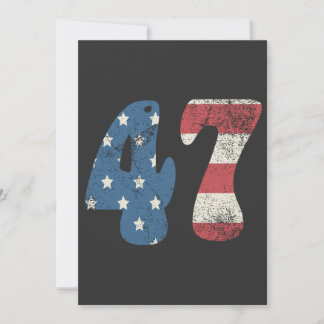 Trump 2024 Vintage Patriotische Amerikanische Flag Einladung