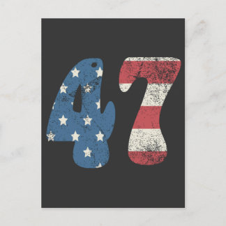 Trump 2024 Vintage Patriotische Amerikanische Flag Einladungspostkarte