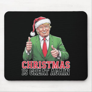 Trump 2024 Vintage Santa Weihnachten Daddy's Home Mousepad