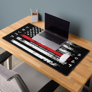 Trump 2024 Waffenrechte Kunst Personalisiert Schreibtischunterlage