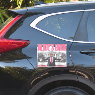Trump 2024 Wahl Daddys Zuhause Pink Aufkleber