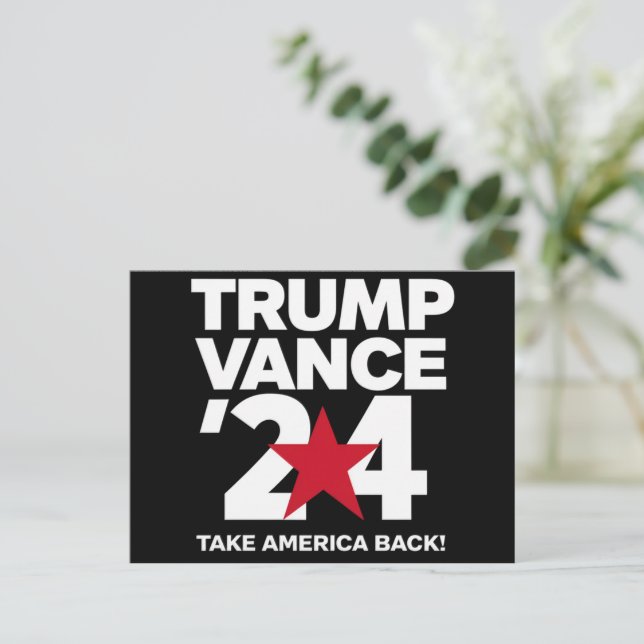 Trump 2024 Wahl Trump 2024 Postkarte (Stehend Vorderseite)