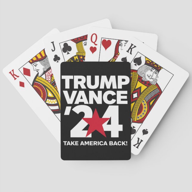 Trump 2024 Wahl Trump 2024 Spielkarten (Rückseite)