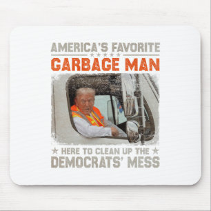 Trump 2024 Wahl Trump Garbage Man wählen Trump P Mousepad