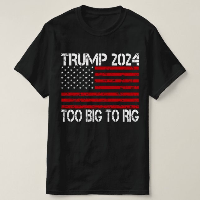 Trump 2024 - Wahlen 2024 sind zu groß, um zu riski T-Shirt (Design vorne)