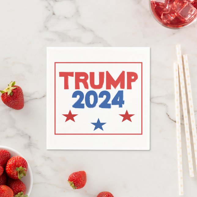 TRUMP 2024 Wahlpapier Napkins Serviette (Beispiel)