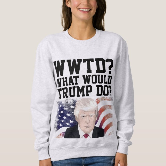 TRUMP 2024 WAS WÜRDE TRUMP TUN? T-SHIRTS (Vorderseite)