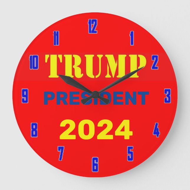 TRUMP 2024 WATCH GROßE WANDUHR (Vorderseite)