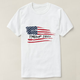 Trump 2024 Waving American Flag T-Shirt
