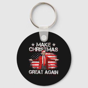 Trump 2024 Weihnachten wieder großartig machen Wit Schlüsselanhänger