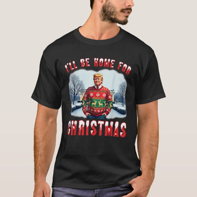 Trump 2024 Weihnachts-Weihnachtsfeiertag T-Shirt (Vorderseite)