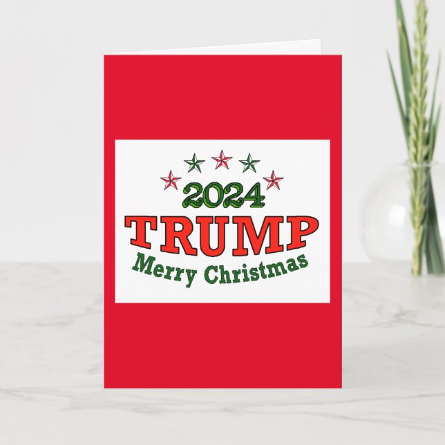 Trump 2024 Weihnachtskarte Dankeskarte (Vorderseite)