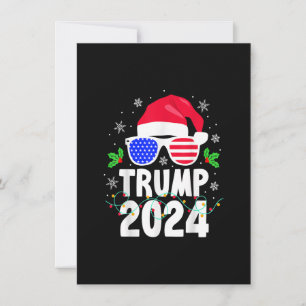 Trump 2024 Weihnachtsmannmütze Weihnachten Weihnac Einladung