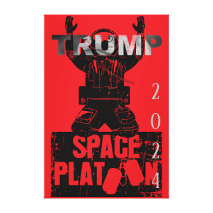 Trump 2024 - Weltraumstreitkräfte  Leinwanddruck