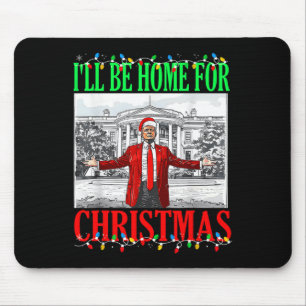 Trump 2024 werde ich für den Weihnachtslustigen Tr Mousepad