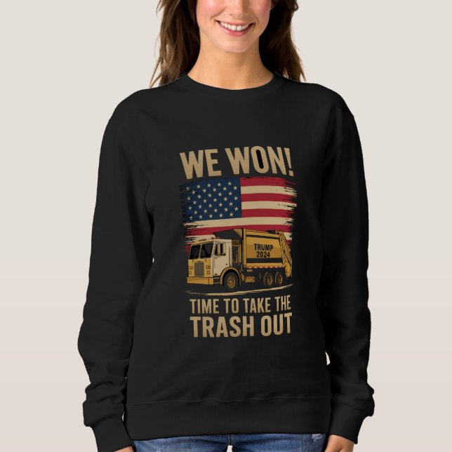 Trump 2024 Wir gewinnen den Sieg Einweihung 2025 Sweatshirt (Vorderseite)