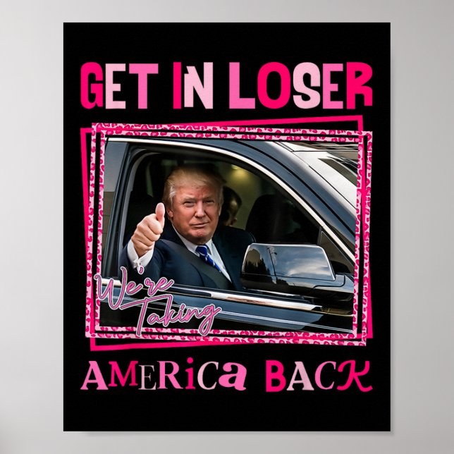 Trump 2024 wird kleiner, und wir bringen Amerika z Poster (Vorne)