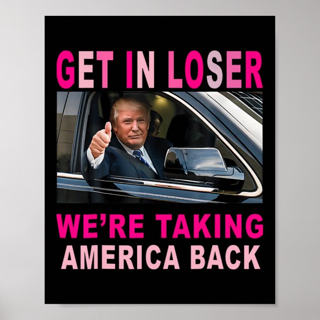 Trump 2024 wird kleiner, und wir bringen Amerika z Poster (Vorne)