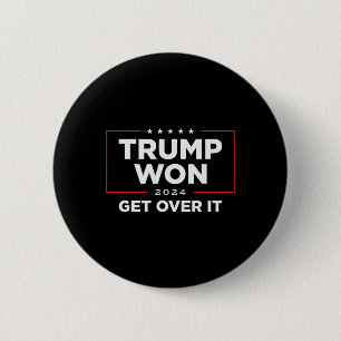 Trump 2024 wird sich durchsetzen - schwarz button