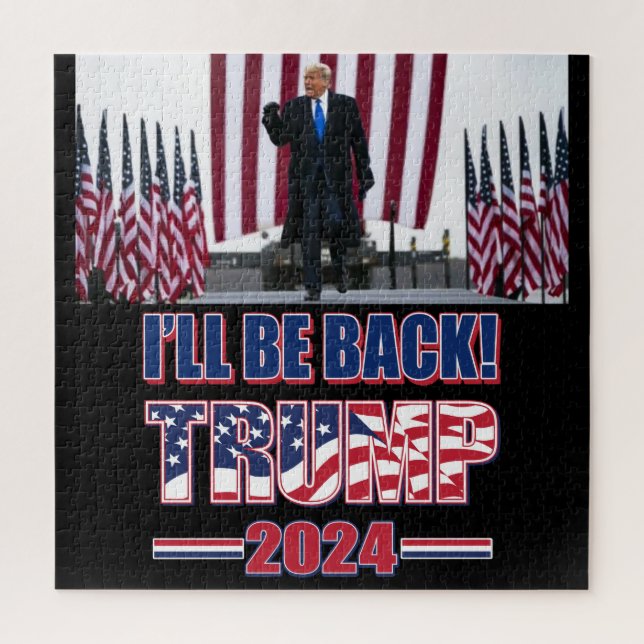 Trump 2024 wird zurück sein puzzle (Vertikal)