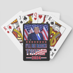 Trump 2024 wird zurück sein spielkarten