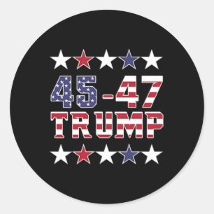 Trump 2024: Witzige Zeit, Garbyge Biden auszusteig Runder Aufkleber