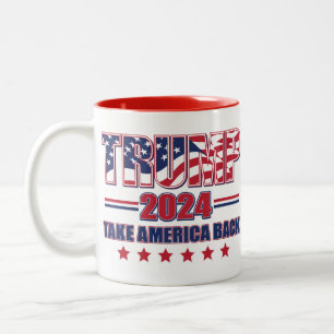 Trump 2024 zweifarbige tasse
