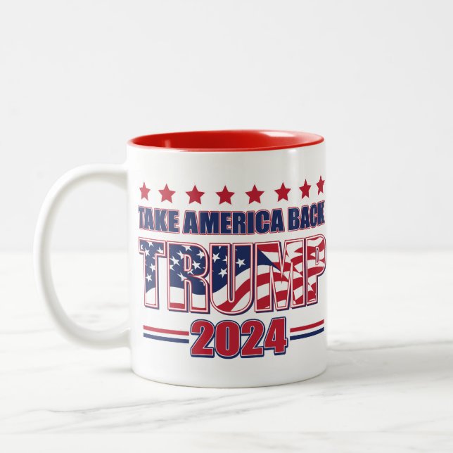 Trump 2024 zweifarbige tasse (Links)