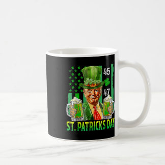 Trump 2025 Amerikanische Flagge Vintage St. Patric Kaffeetasse