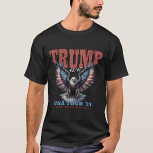 Trump 2025 Erobern Sie Amerika Vintage Retro Konze T-Shirt