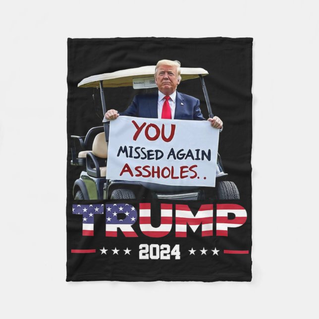 Trump 2025  fleecedecke (Vorderseite)
