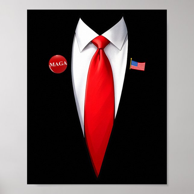 Trump 2025 Halloween-Kostüm4  Poster (Vorne)