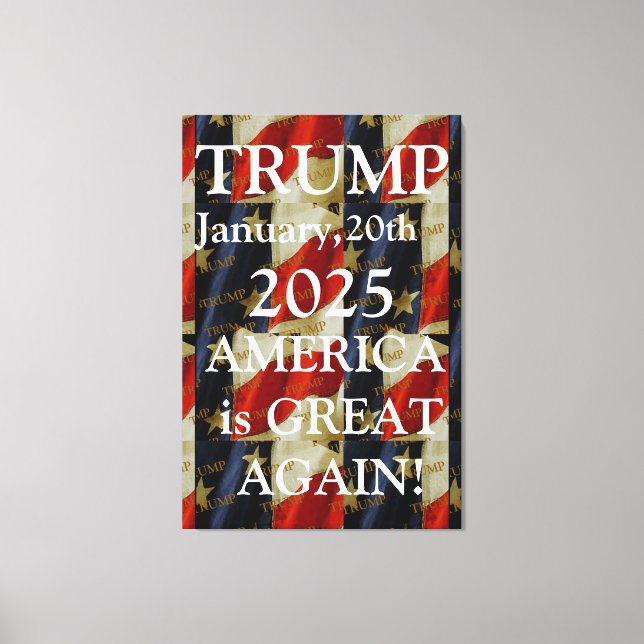 TRUMP 2025 LEINWANDDRUCK (Vorderseite)