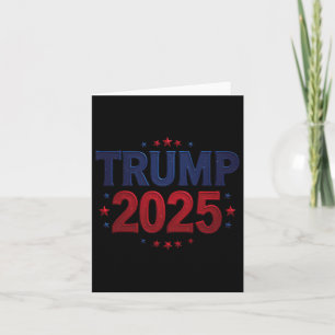 Trump 2025 Präsident 45 und 47 Retro Vintag 1 Karte
