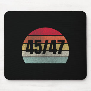 Trump 2025 Präsident 45 und 47 Retro Vintag Mousepad