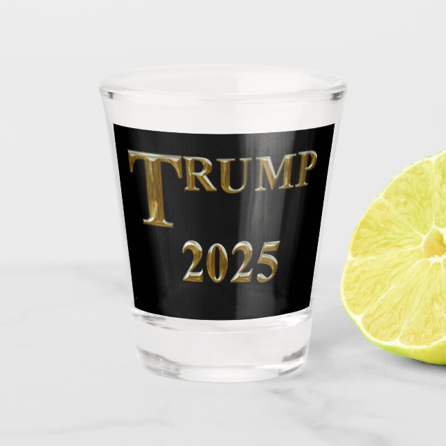 TRUMP 2025 SCHNAPSGLAS (Vorderseite)
