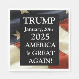 TRUMP 2025 SERVIETTE