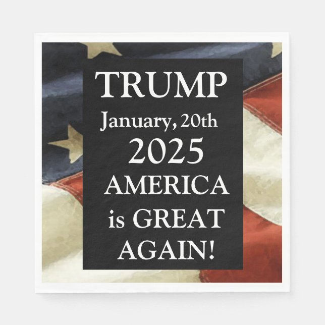 TRUMP 2025 SERVIETTE (Vorderseite)
