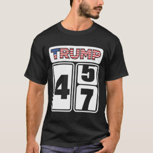 Trump 2025 Wahl 47 Sieg Sieg Präsident Amtseinführ T-Shirt
