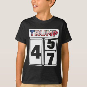 Trump 2025 Wahl 47 Sieg Sieg Präsident Inauguratio T-Shirt