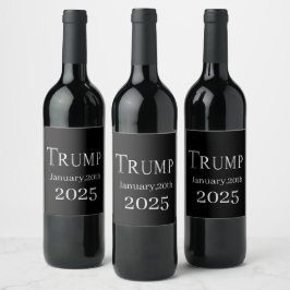 TRUMP 2025 WEINETIKETT