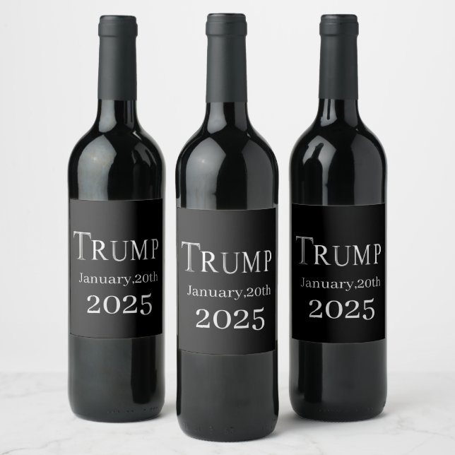 TRUMP 2025 WEINETIKETT (Flaschen)