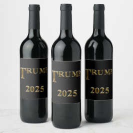 TRUMP 2025 WEINETIKETT