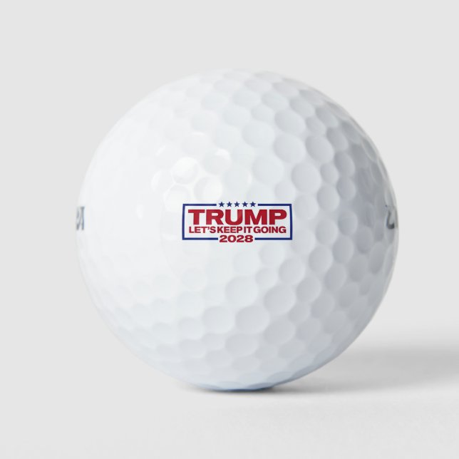 Trump 2028 Behalte es uns Golfball (Vorderseite)