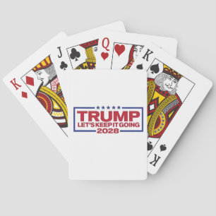 Trump 2028 Behalte es uns Spielkarten