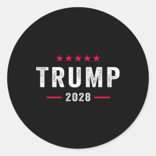 Trump 2028 Hemd Wählen Sie Donald Trump 28 Runder Aufkleber