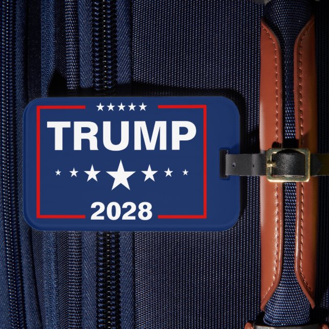 Trump 2028 Hofschild Gepäckanhänger (Vorderseite Insitu 4)