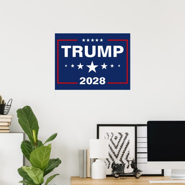 Trump 2028 Hofschild Poster (Heimbüro)
