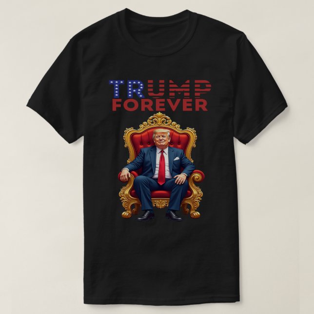 Trump 2028 King Forever macht Amerika für immer gr T-Shirt (Design vorne)