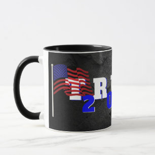 Trump 2028 zum Schwarzen Rock Tasse